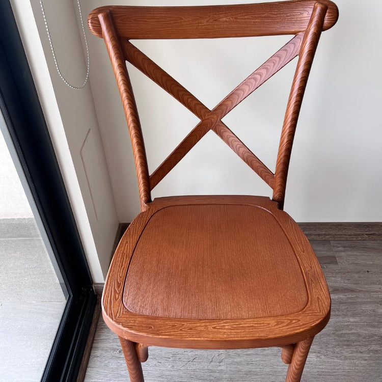 Silla Crossback Vintage | Efecto Madera