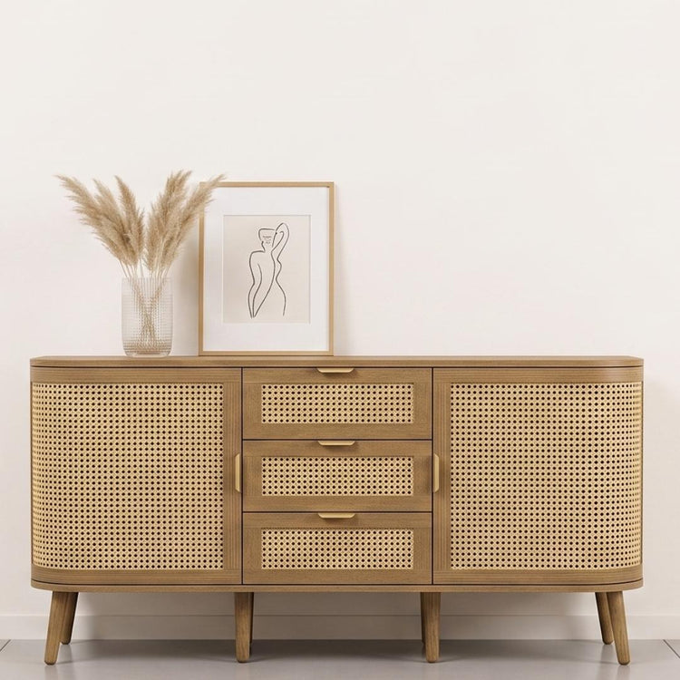 Rack Marian | Rattan & Madera