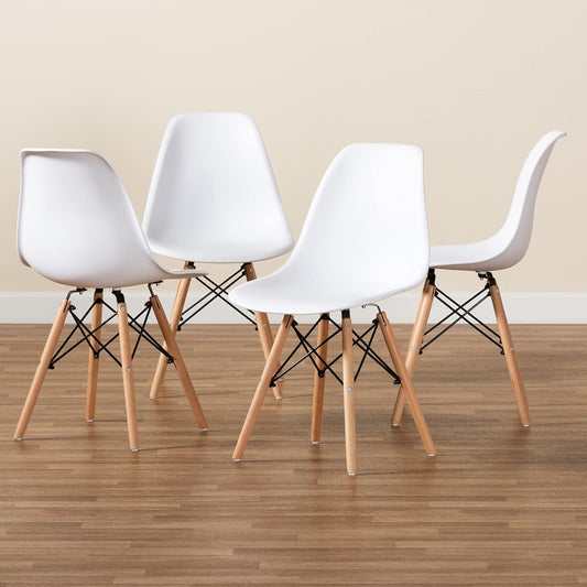 Pack 4 Sillas Eames Blancas | Ideal Hogar y Oficina