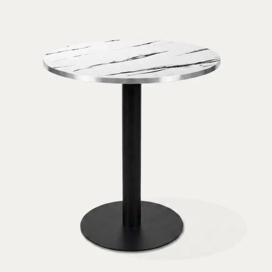Mesa Redonda Roma Blanco 60cm | Efecto Mármol