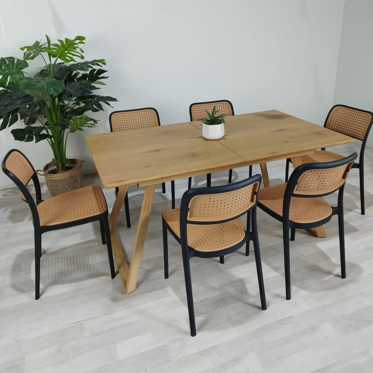 Mesa Rectangular Carlotta Extensible| 160x90cm a 200x90cm