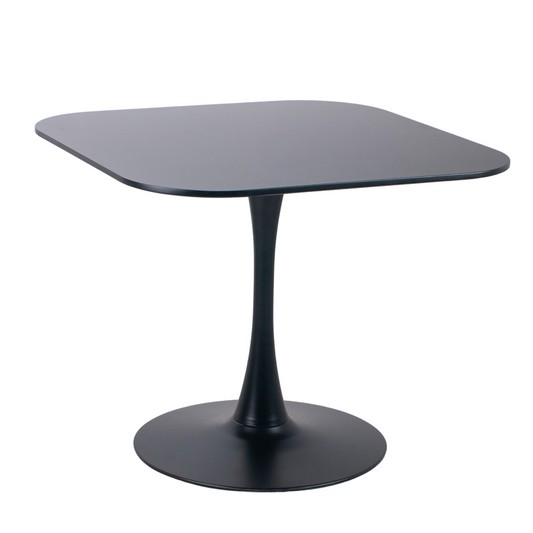Mesa Tulip cuadrada negro | Moderna y Elegante
