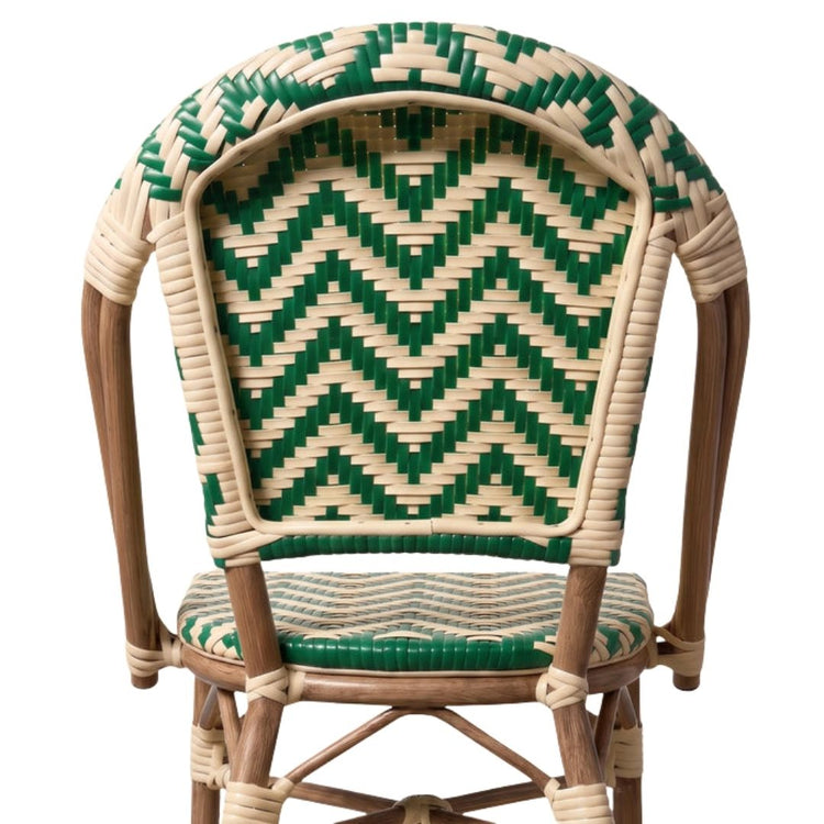 Silla Parisina Adolfo Verde/Beige