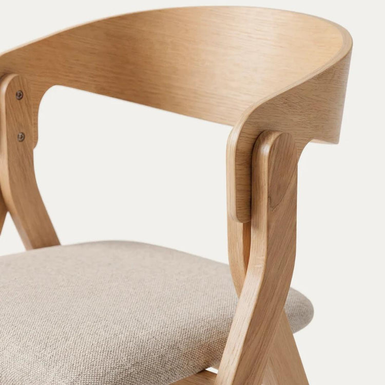 Silla Charley Wood | Madera & Tela