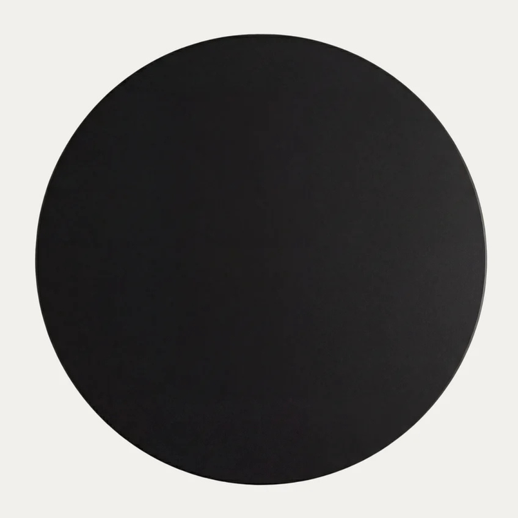Mesa Redonda Letta Negro 100cm | Metal & MDF
