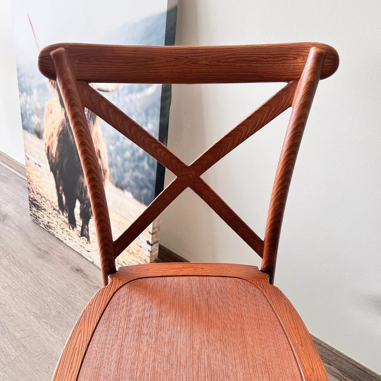 Silla Crossback Vintage | Efecto Madera