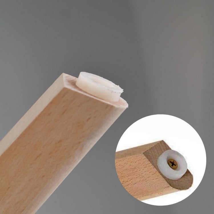 Comedor Mesa Tulip Blanca 80cm + 4 Sillas Tulip Verde Esmeralda