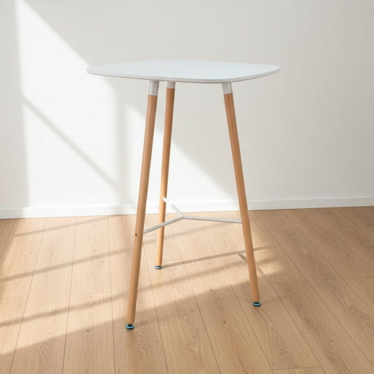 Mesa Alta Bar Moira | Blanca 70x70x105 cm