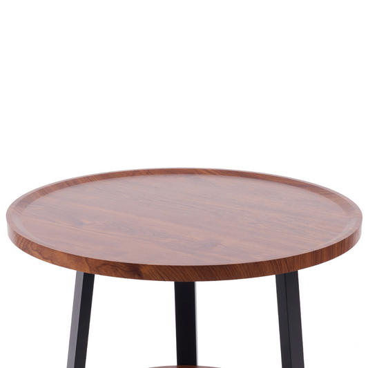 Mesa De Centro Mirella 60cm | Madera Oscura | Mesa Lateral