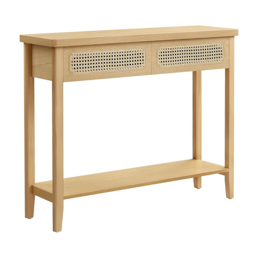 Arrimo Leonora: Mueble de Entrada Boho con Cajones