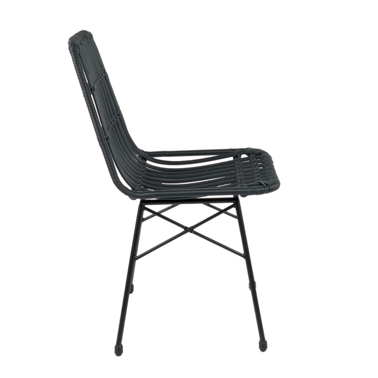Silla Grecia Negro | Diseño en Rattan
