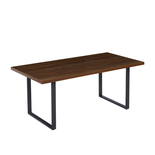 Mesa Rectangular Ámbar Oscura 140x90 | Estilo Industrial