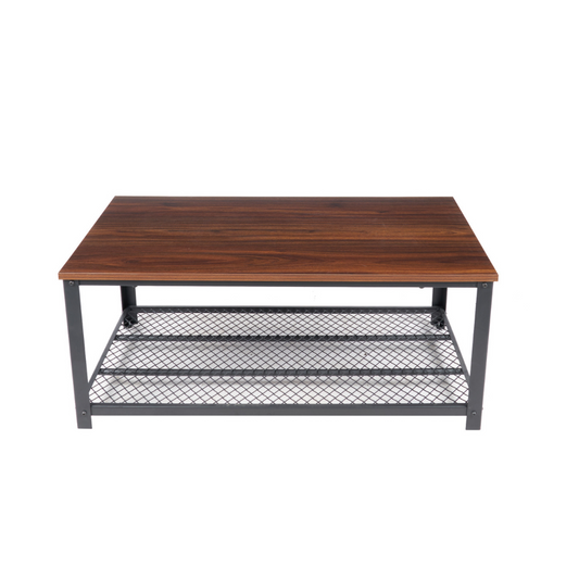 Mesa de Centro Industrial Aurora - Madera y Metal