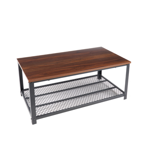 Mesa de Centro Industrial Aurora - Madera y Metal