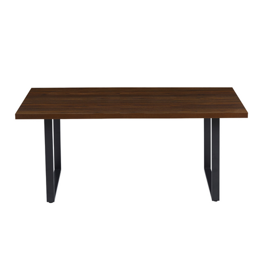 Mesa Rectangular Ámbar Oscura 140x90 | Estilo Industrial
