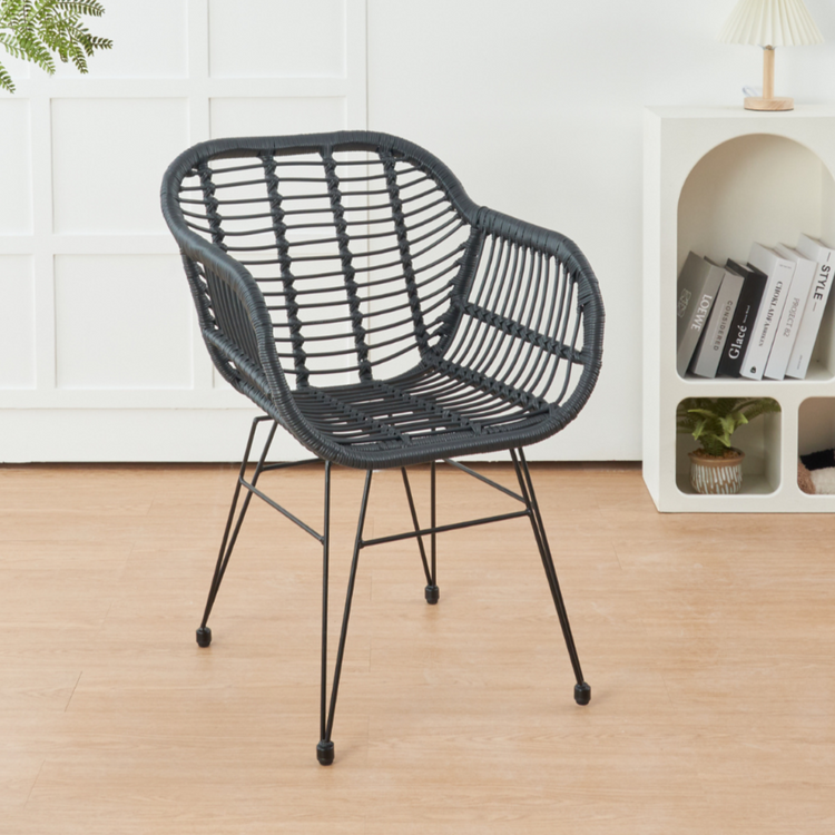 Butaca Grecia Negro | Diseño en Rattan