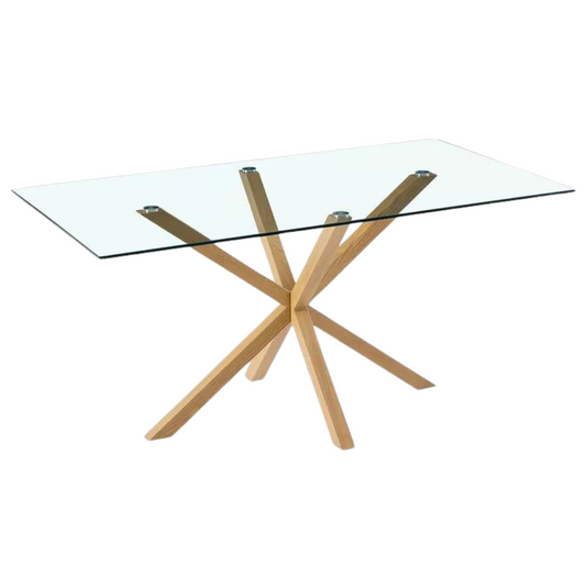 Mesa Rectangular Greta 140x80 | Vidrio Templado