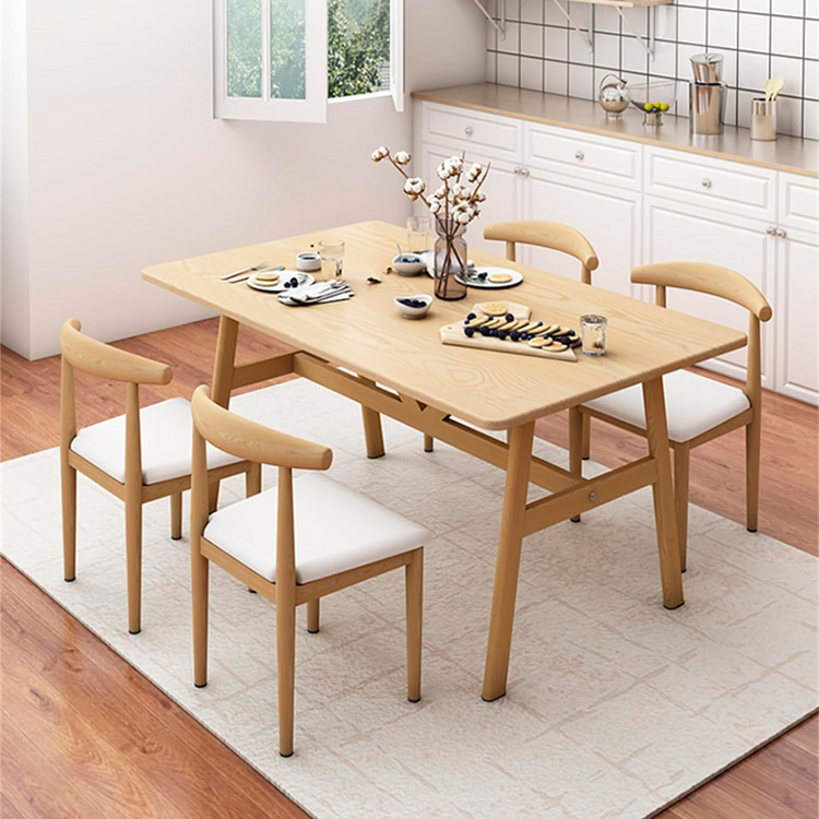 Mesa Rectangular Konna 120x70 cm | Estilo Nórdico en MDF y Metal