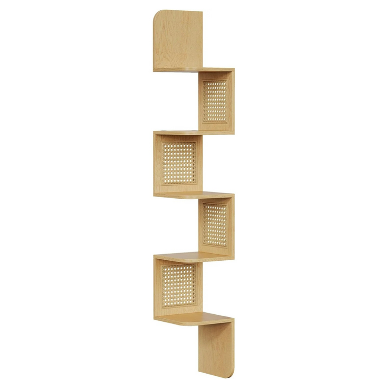 Estante Esquinero Viga | Estilo Rattan
