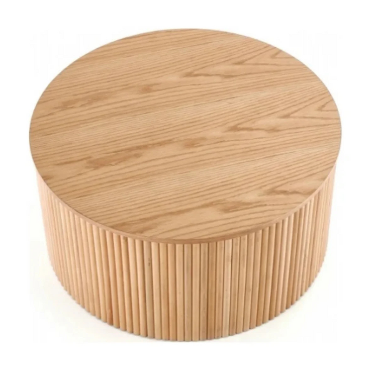 Mesa de Centro Redonda Aurora D80 cm | Madera Natural