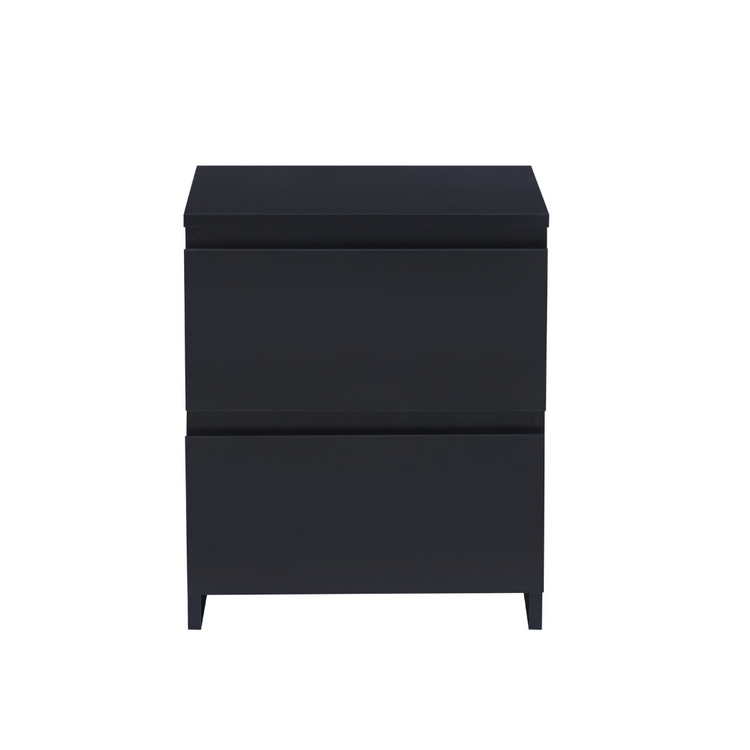 Velador Damián: Minimalista, 2 cajones, diseño moderno
