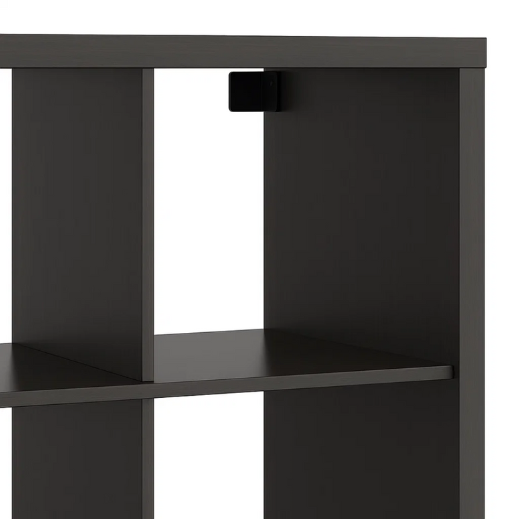 Estante Milora Negro | 8 Compartimentos