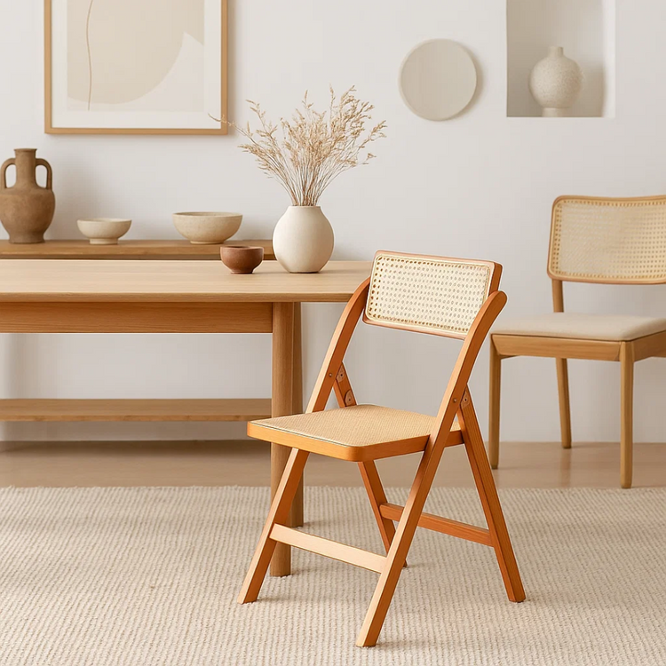 Silla Plegable Zorba | Madera Rattan