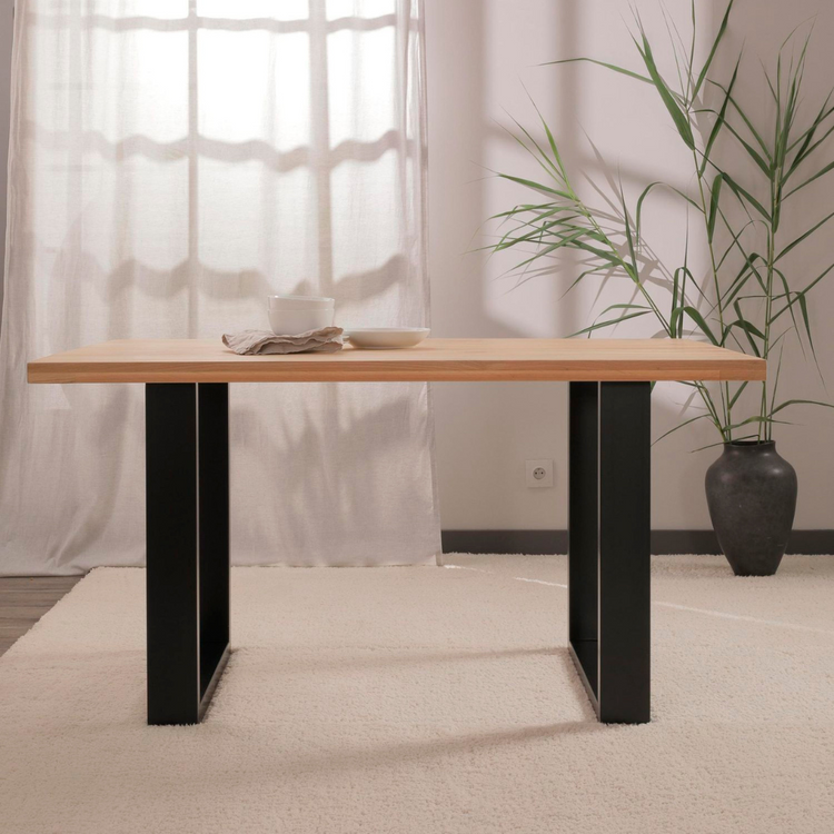 Mesa Rectangular Ámbar Claro 160X90 | Estilo Industrial