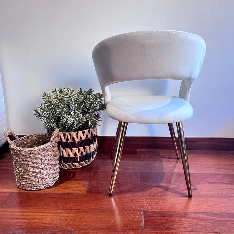 Sitial Sillón Siena Beige | Comodidad y Resistencia en Terciopelo