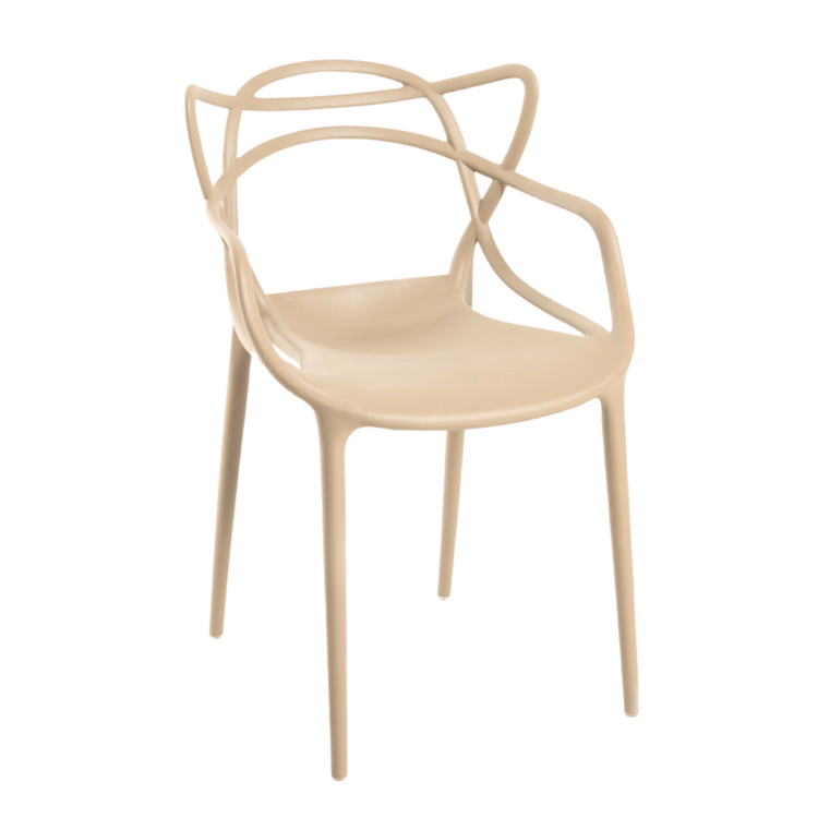 Pack 4 Sillas Masters Beige | Ideal Terraza y Interior