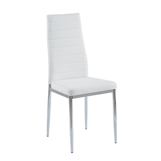 Silla Dining | Ecuero & Metal Cromado