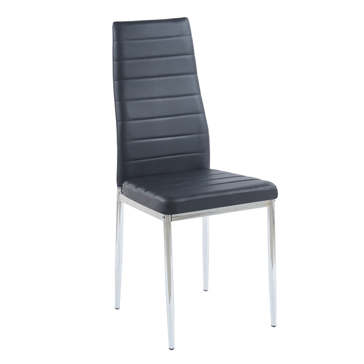 Pack 4 Silla Dining Negras | Estilo Minimalista y Cómodo