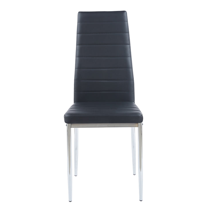 Pack 4 Silla Dining Negras | Estilo Minimalista y Cómodo