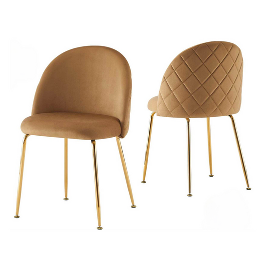 Silla Adela | Elegante y Cómoda | Diseño Clásico Dorado