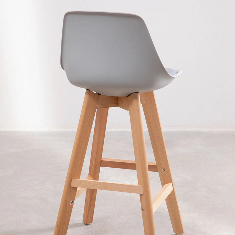 Taburete Bar Tulip Gris 75 cm | Diseño Moderno