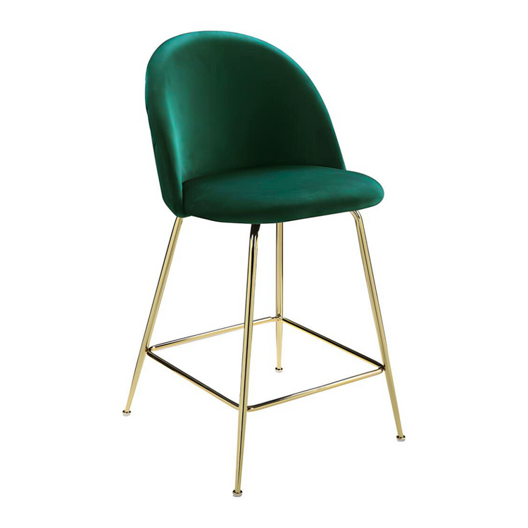 Taburete Piso Maya Grey | Velvet  66cm
