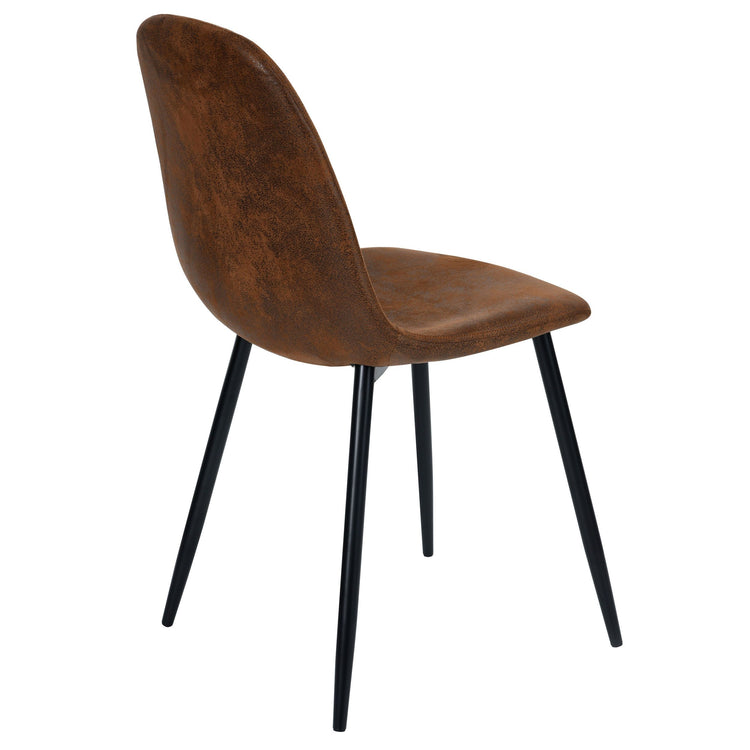 Pack 4 Silla Isidora  Ecocuero Café | Elegancia y Comodidad