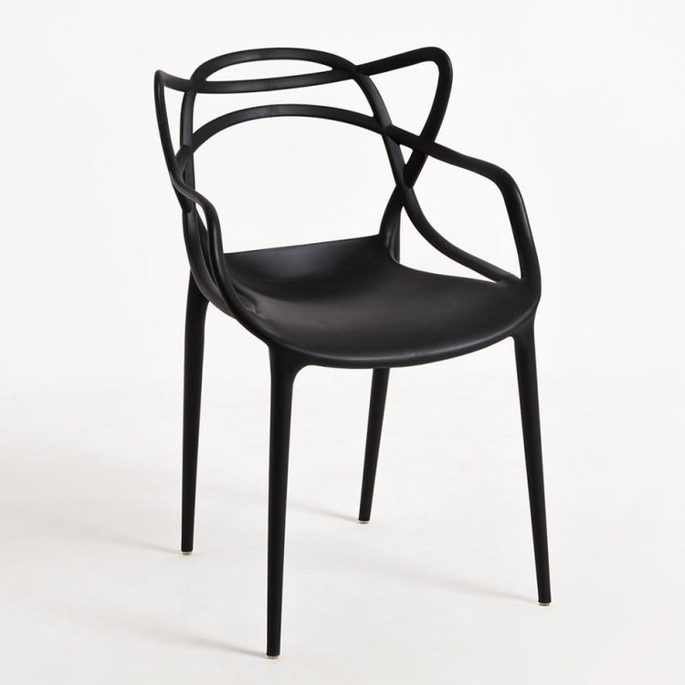 Pack 4 Sillas Masters Negras | Ideal Terraza y Interior