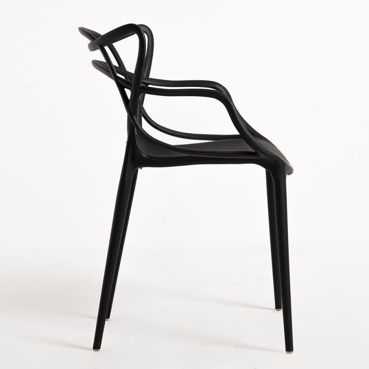 Pack 4 Sillas Masters Negras | Ideal Terraza y Interior