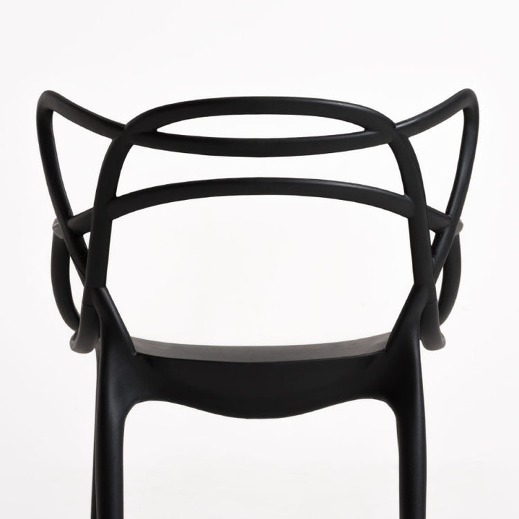 Pack 4 Sillas Masters Negras | Ideal Terraza y Interior