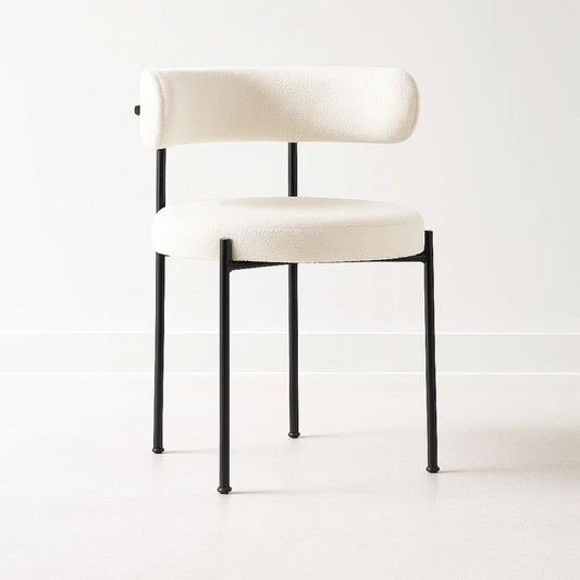 Silla Makena Beige | Metal y Tela