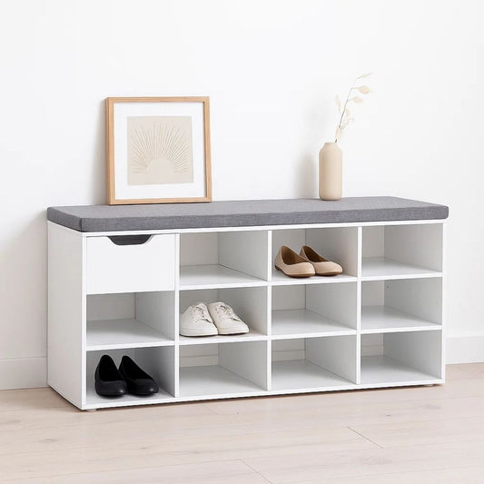 Zapatero Banqueta Blanco Soletta