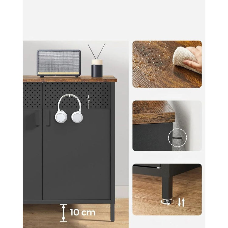Mueble Buffet Antonio Negro | Metal y Madera