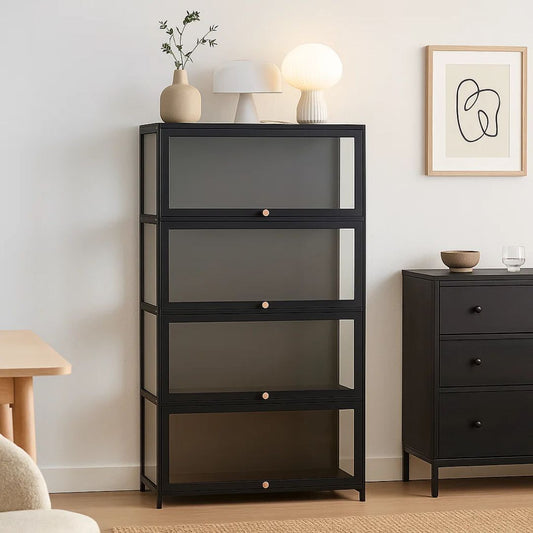Vitrina Estante Toronto | Bambú Negro