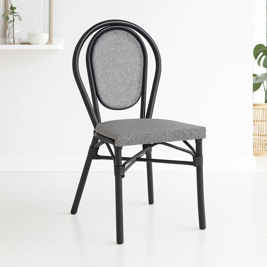 Silla Parisina Ador Gris | Rattan Metal