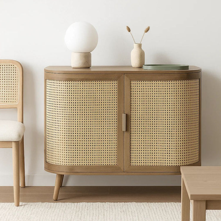 Cómoda Marian | Rattan & Madera