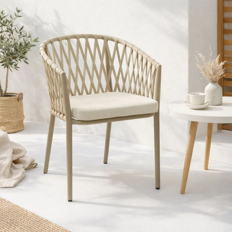 Silla de Terraza Artena | Aluminio y Cuerda