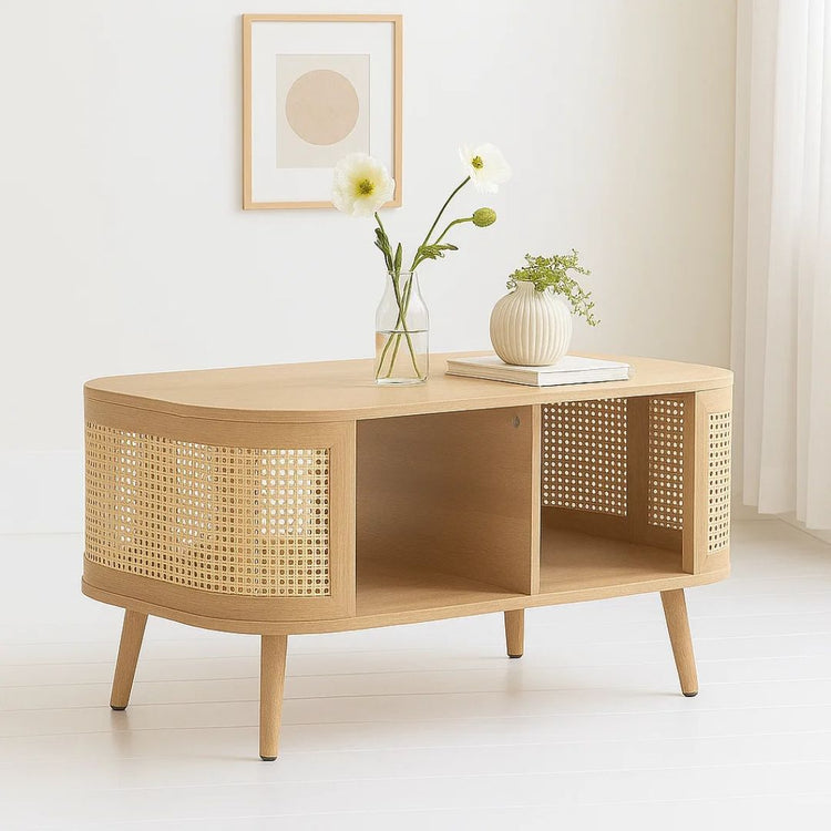 Mesa Central Marian | Rattan & Madera
