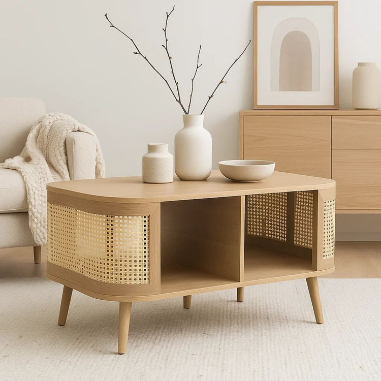 Mesa Central Marian | Rattan & Madera