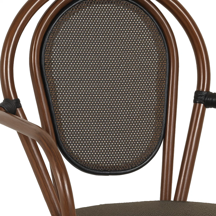 Silla Parisina Astoria Café | Rattan con Reposabrazos